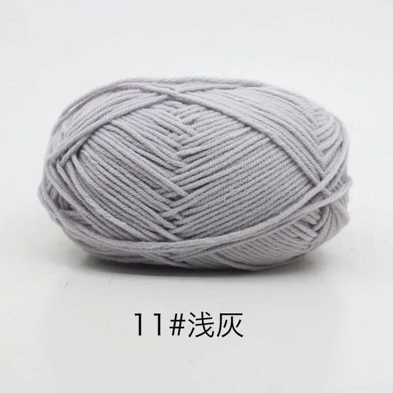 Milk Cotton 4 Ply Yarn For Crochet And Knitting Crafts