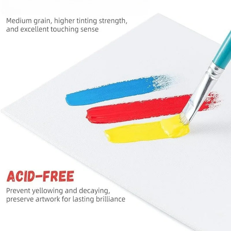 Premium Primed Cotton Canvas Boards For Acrylic Oil Painting