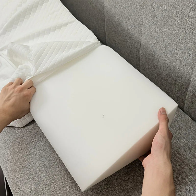 Bed Wedge Memory Foam Pillow For Snoring Relief And Spinal Alignment