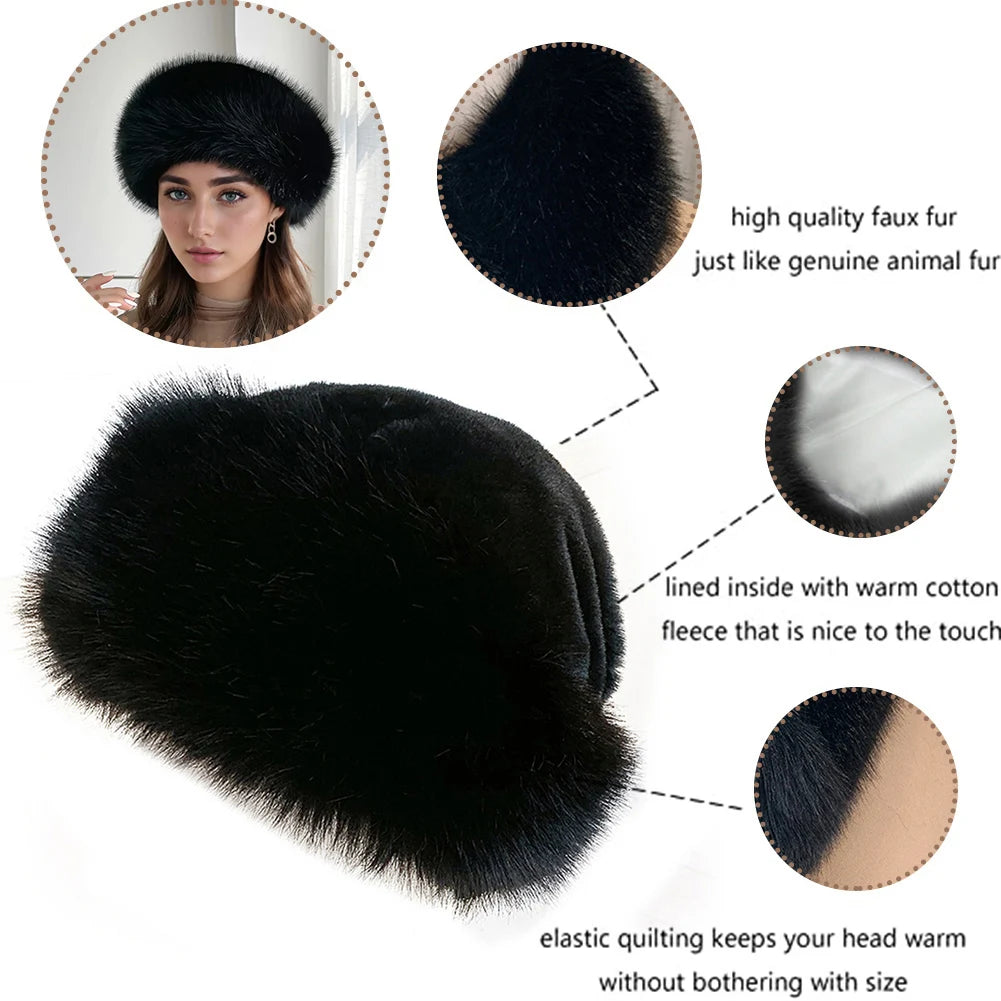 Warm Plush Beanie Hat For Winter Skiing And Outdoor Hiking