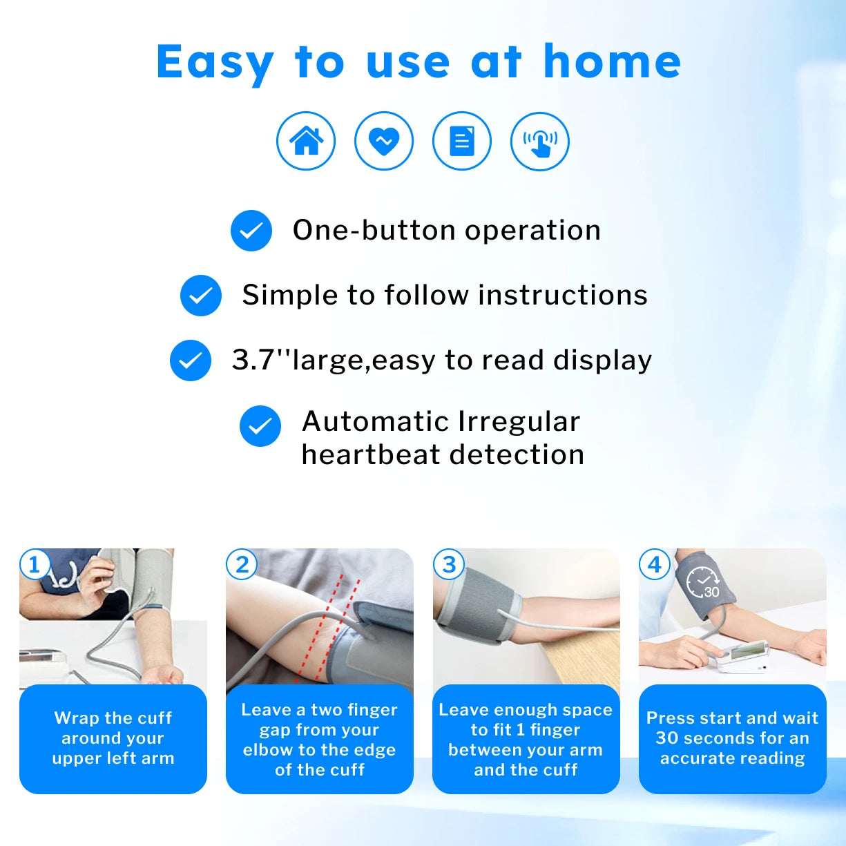 Bioland Upper Arm Sphygmomanometer Blood Pressure Measurement Automatic Digital Device