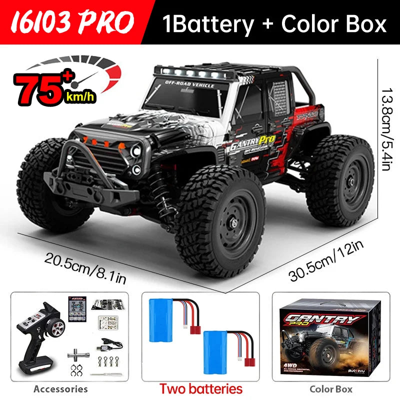 WLtoys 16101 Pro 4WD RC Car With LED Lights