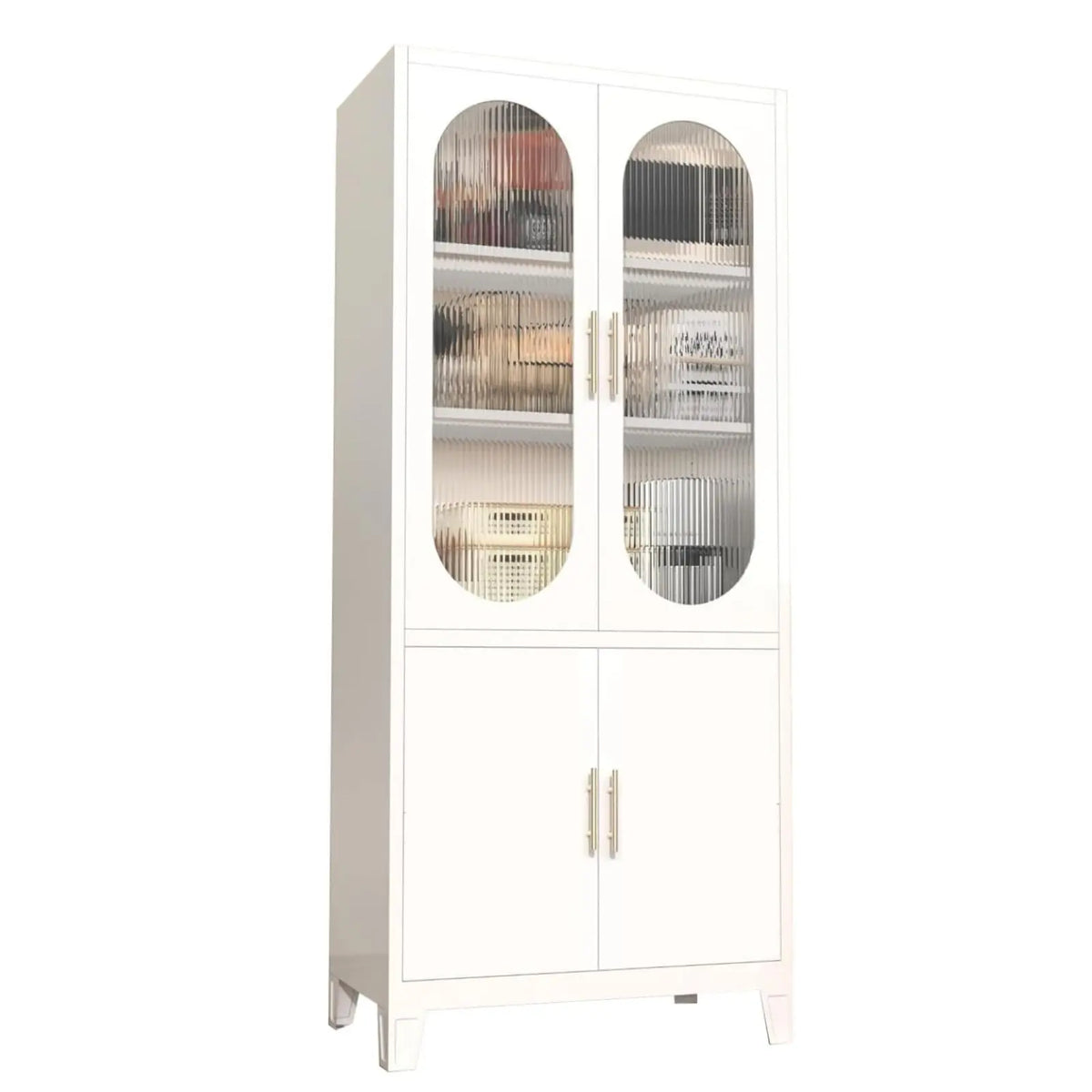 EliteZ Metal Kitchen Pantry Cabinet With Adjustable Shelves and Doors
