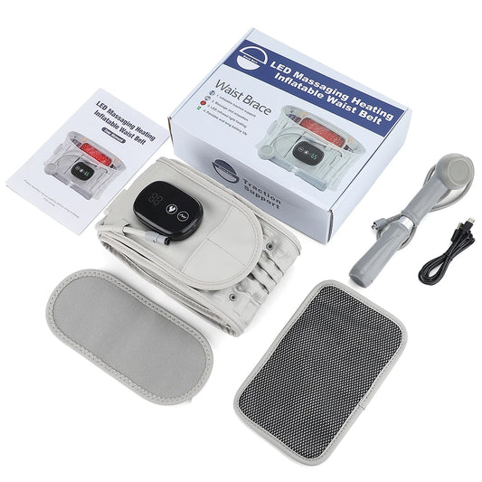 PastSky Inflatable Decompression Belt with Rechargeable Battery Lumbar Traction Therapy