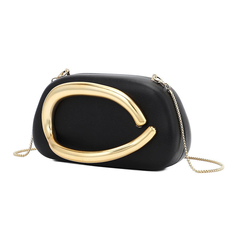 Women Evening Clutch Bag With Chain Handle Crossbody Party Purse