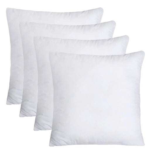 Throw Pillow Inserts Pack of 4 for Cushions and Decor