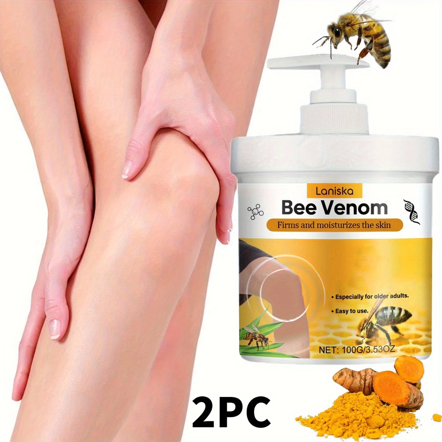 Bee Venom Joint Massage Cream Turmeric Arnica Hydrating Formula