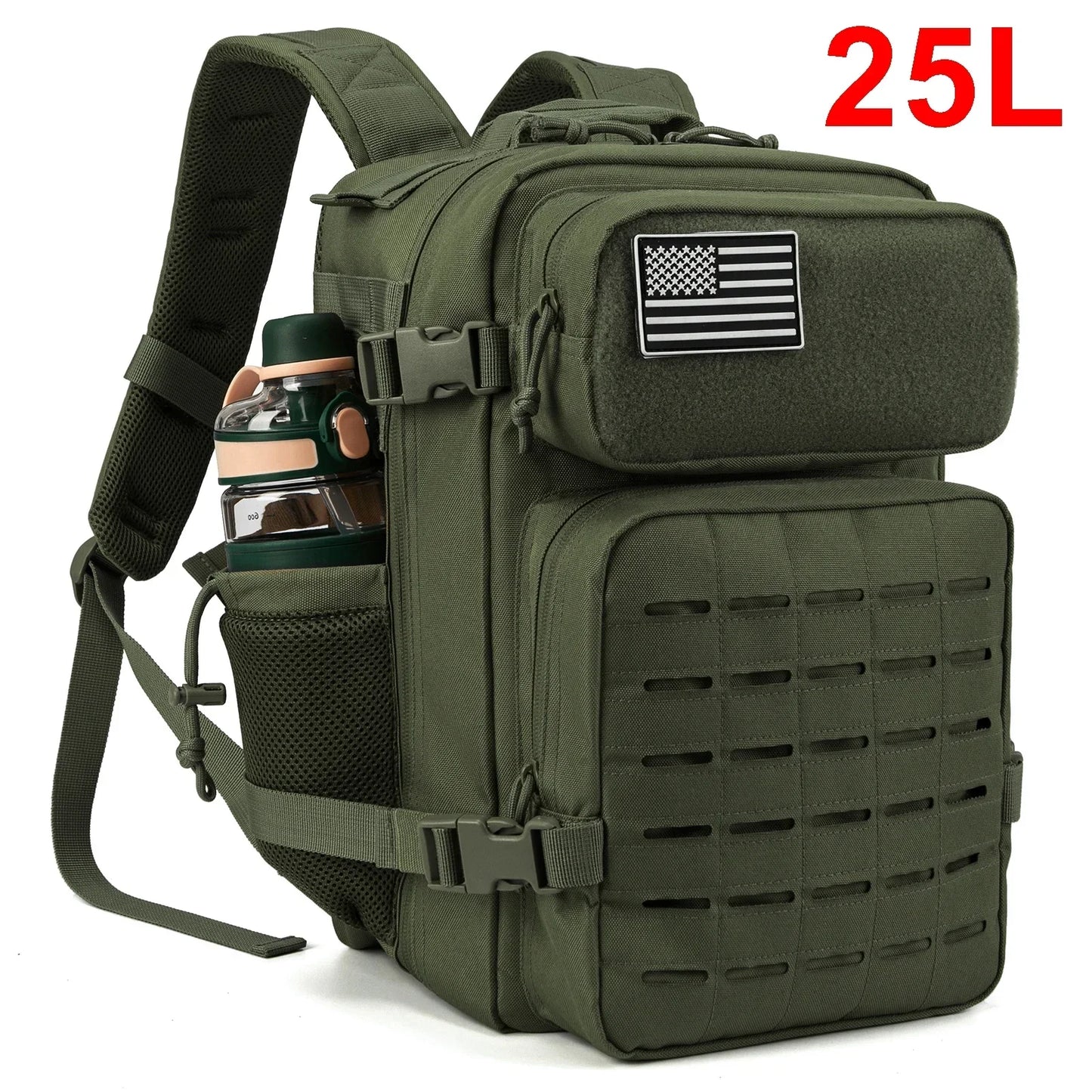 ReFire Gear Tactical Molle Bug Out Bag Dual Cup Holder
