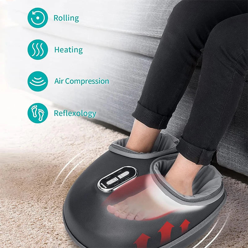 Nekteck Foot Massager - Heating Therapy With Air Compression Shiatsu Kneading For Deep Muscle Relaxation