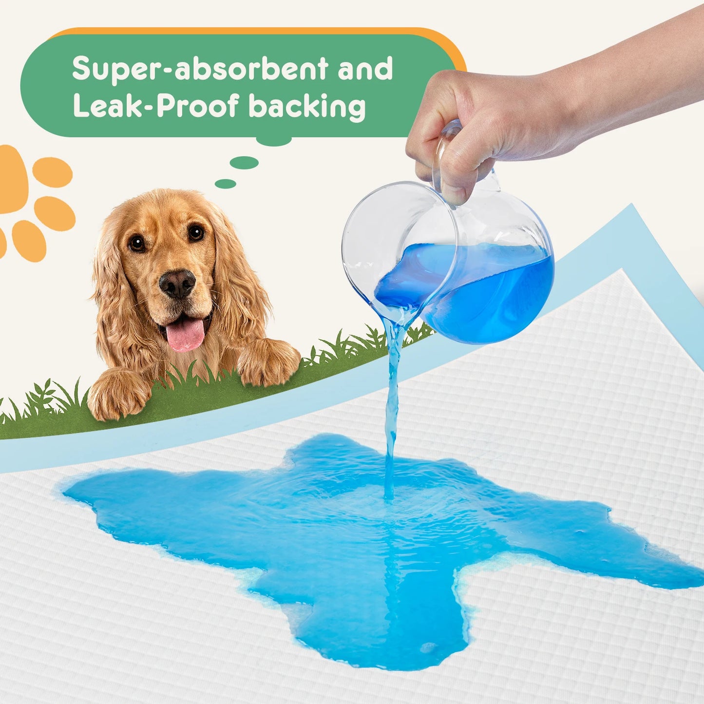 Disposable Pet Underpads 150 Count Quick Dry Leakproof Training Pads