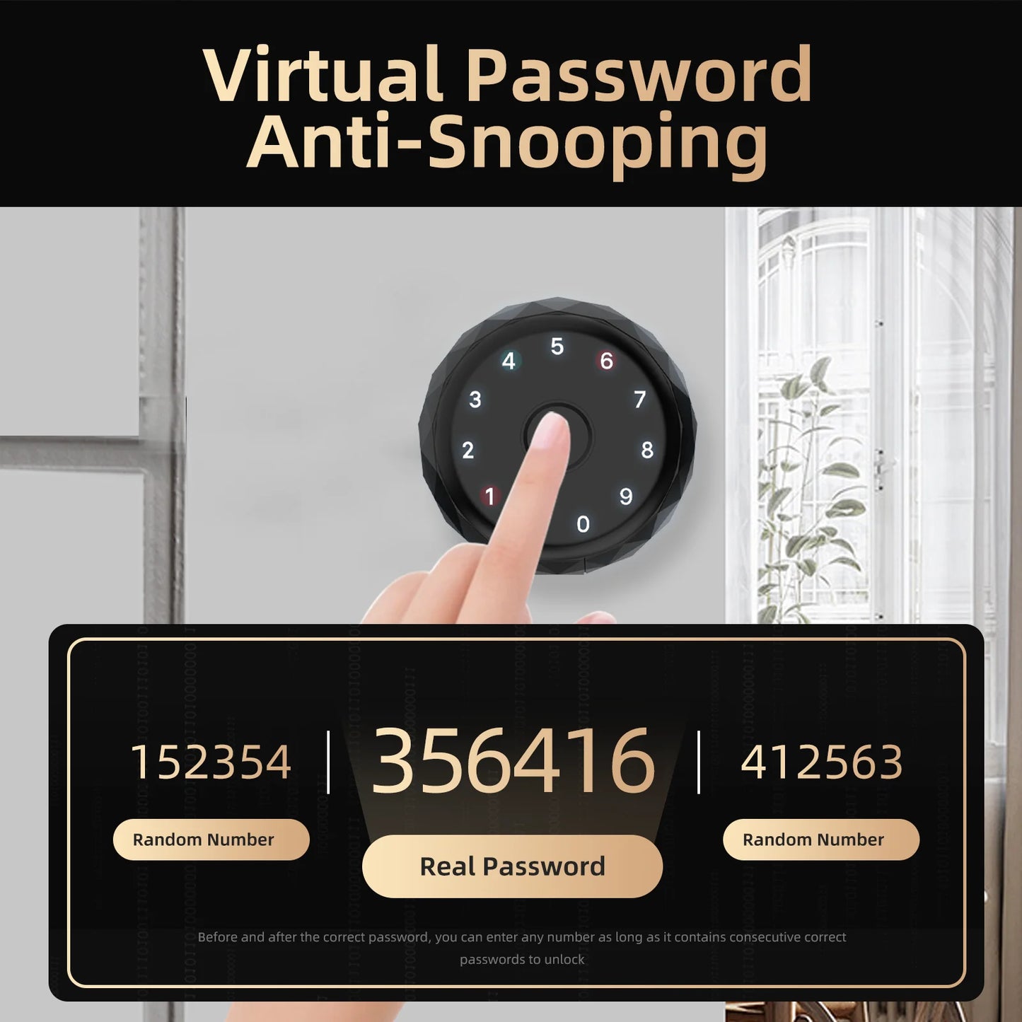 Viladepot Smart Lock Fingerprint Door Lock App Control Type C
