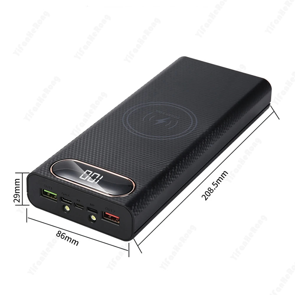 8x21700 Battery Case With Dual USB Charger Box And Storage