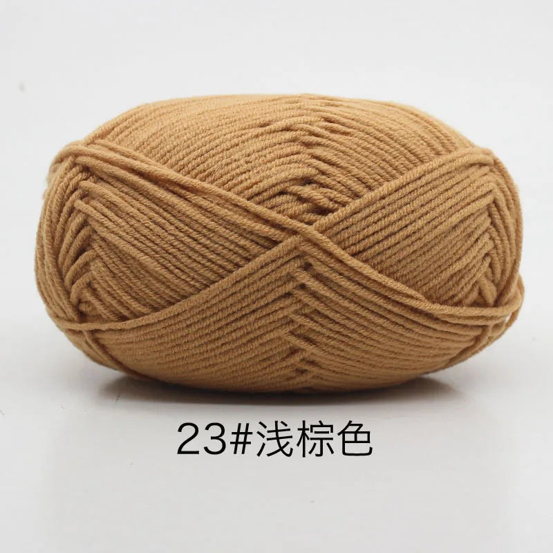 Milk Cotton 4 Ply Yarn For Crochet And Knitting Crafts