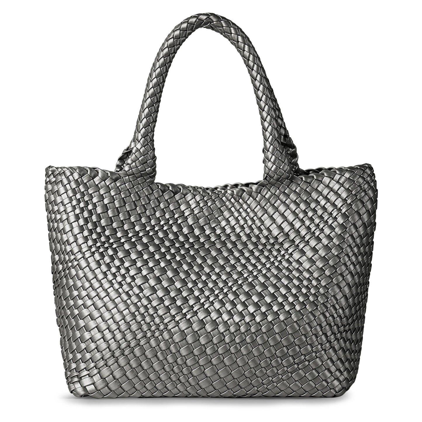 Woven Tote Bag For Women Handmade Soft Braided Purse