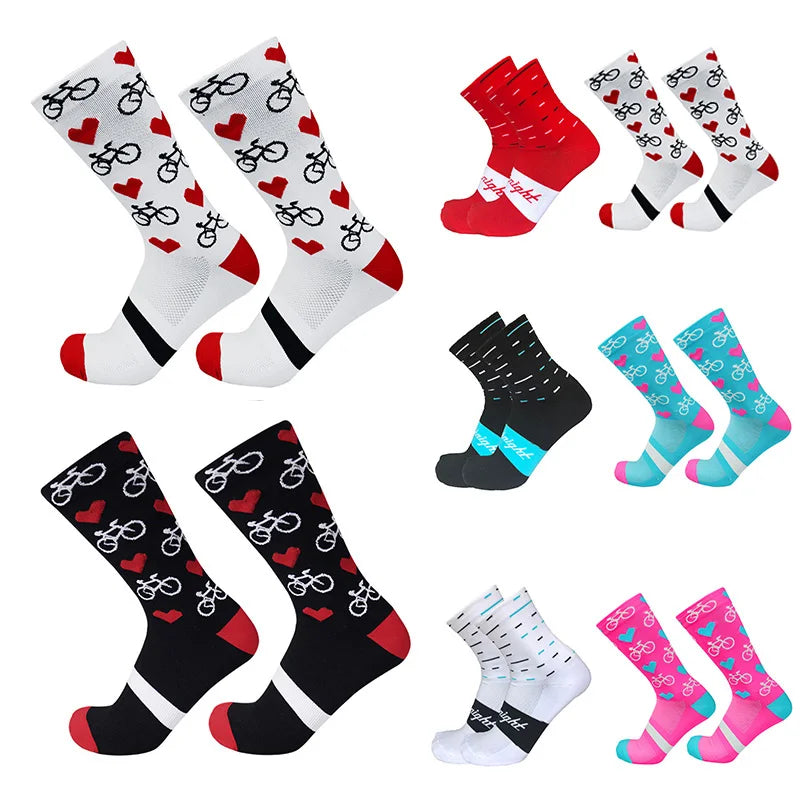 Professional Competition Compression Cycling Socks For Men And Women