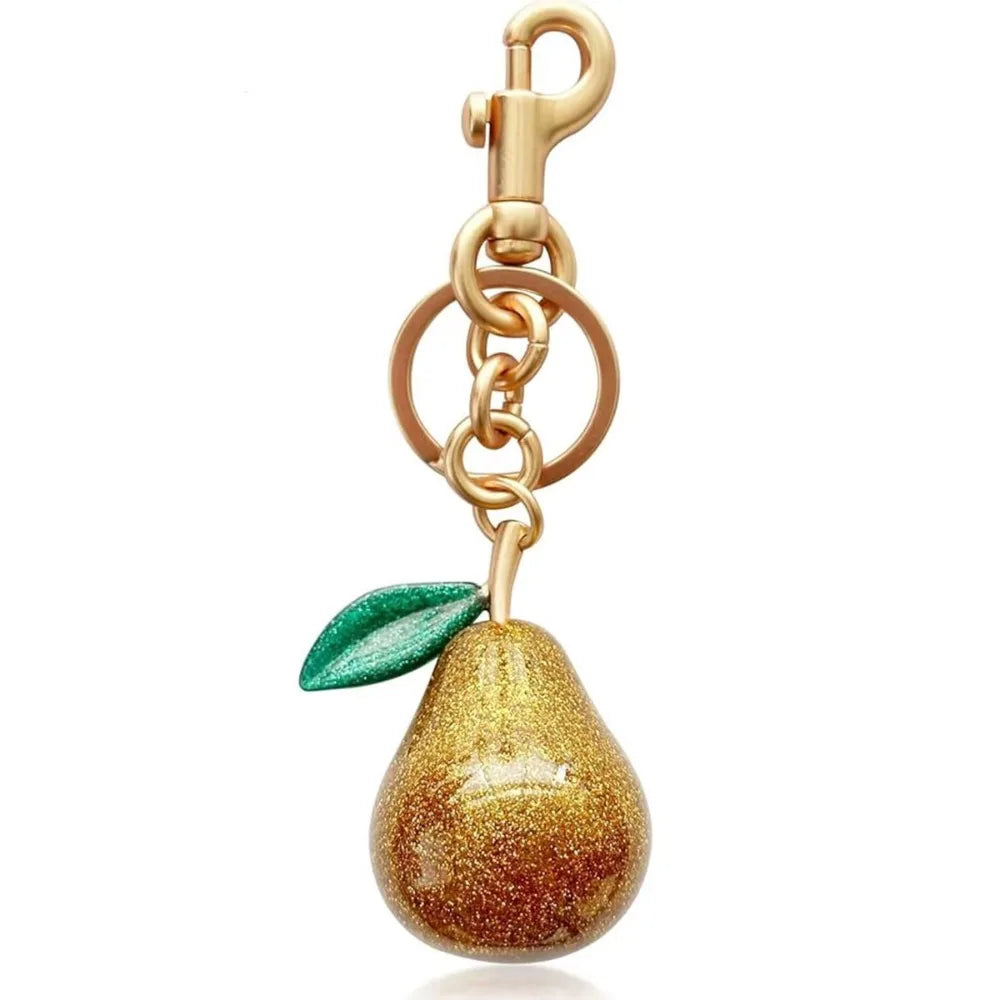 Cute Crystal Bag Charm With Metal Handbag Keychain Pendant