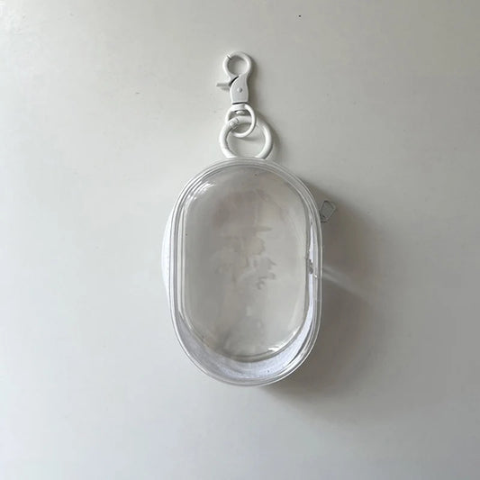 Tansparent Protect Case For Labubu Plush Doll  Dustproof PVC Storage Bag for Popmart Bubble Toys Box