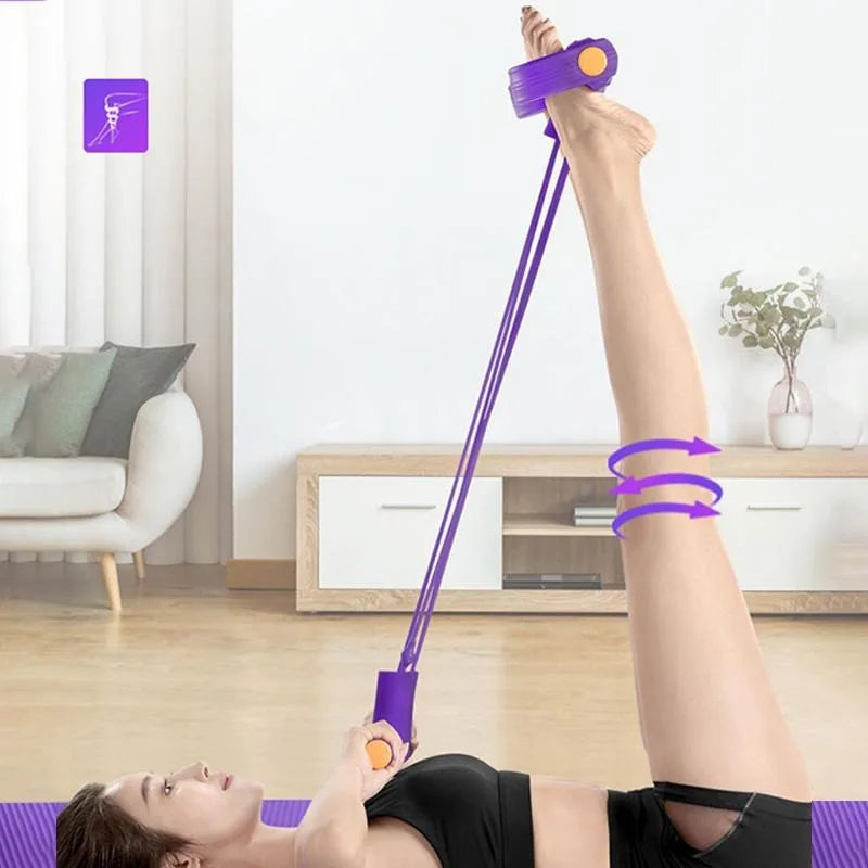 Multifunctional Yoga Pedal Resistance Band for Home Workouts