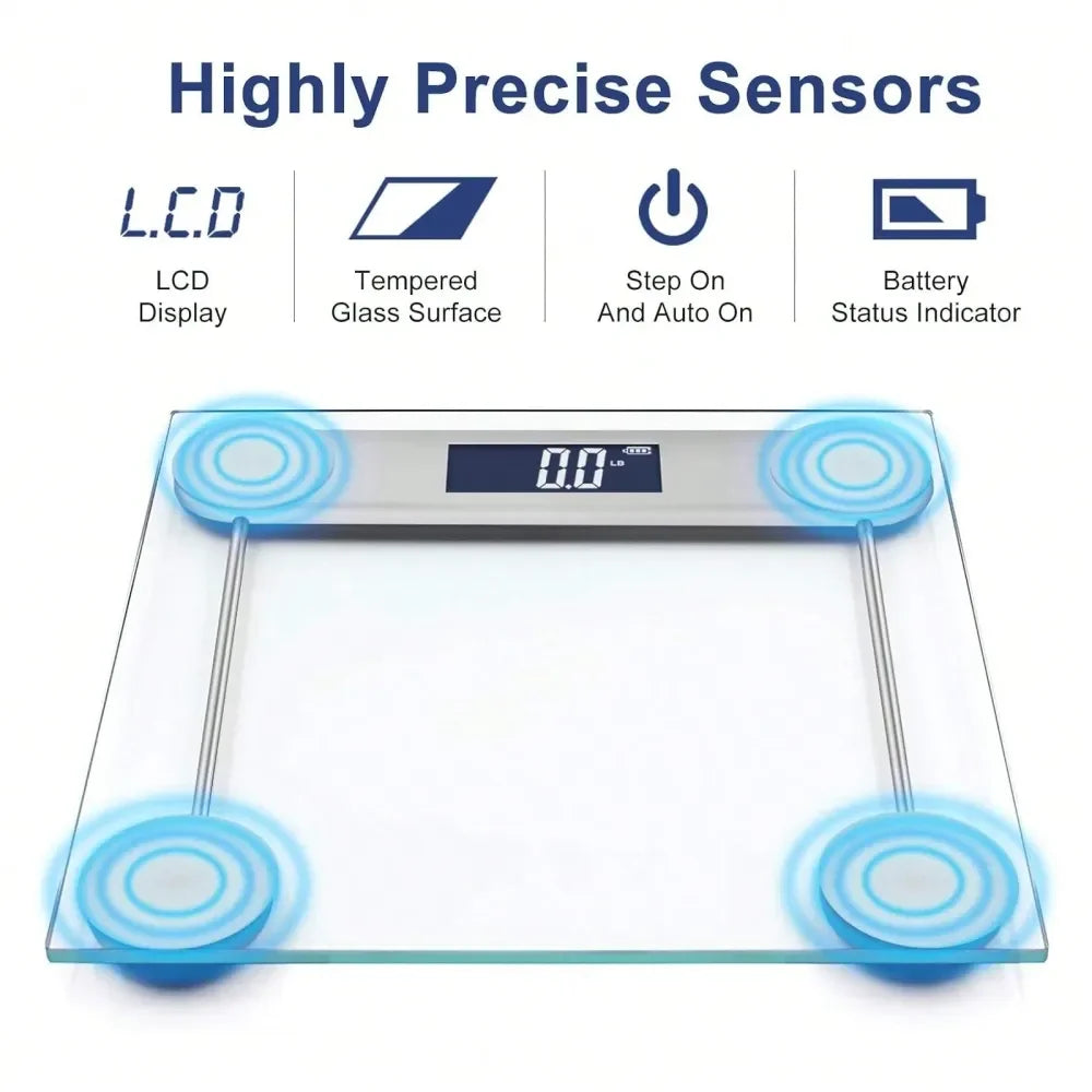 Smart Body Fat Scale With LED Display And Glass Platform