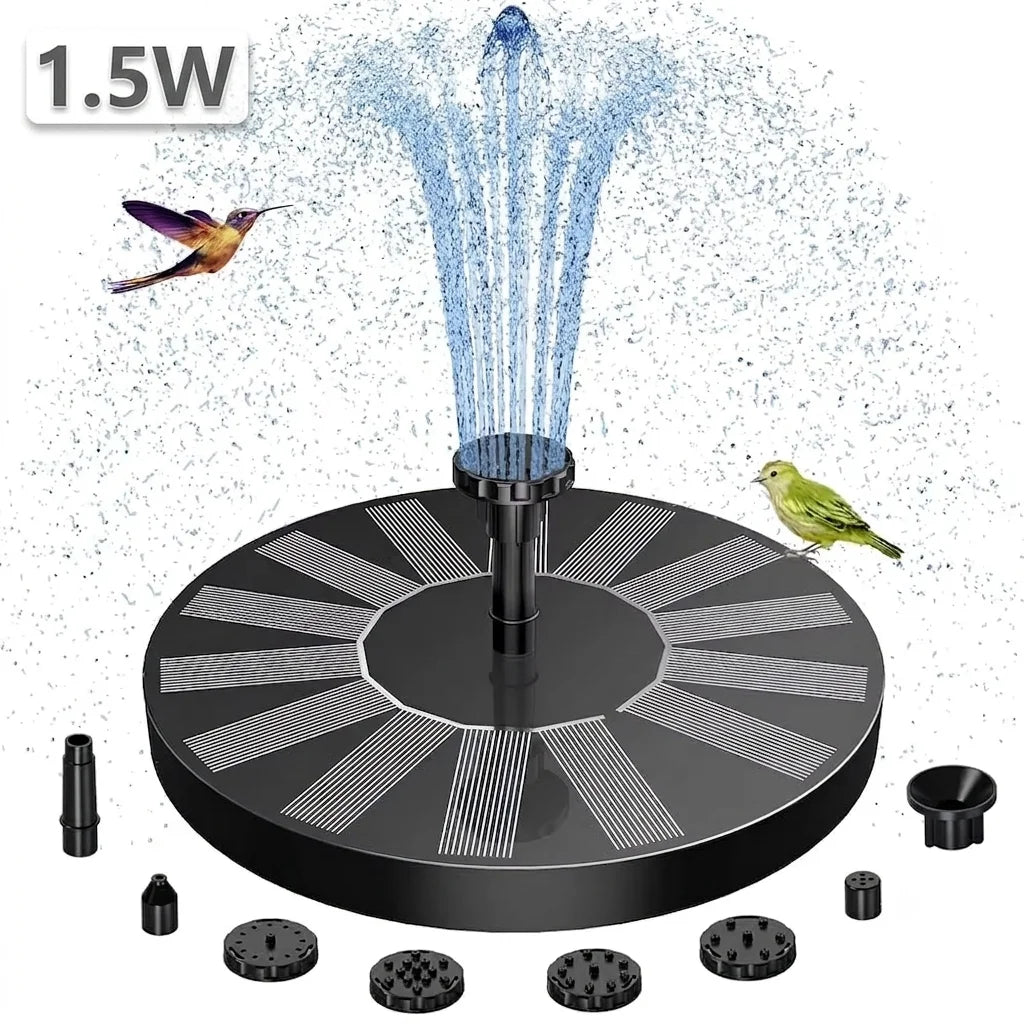 Floating Solar Fountain With 6 Nozzles and 4 Crash Bars
