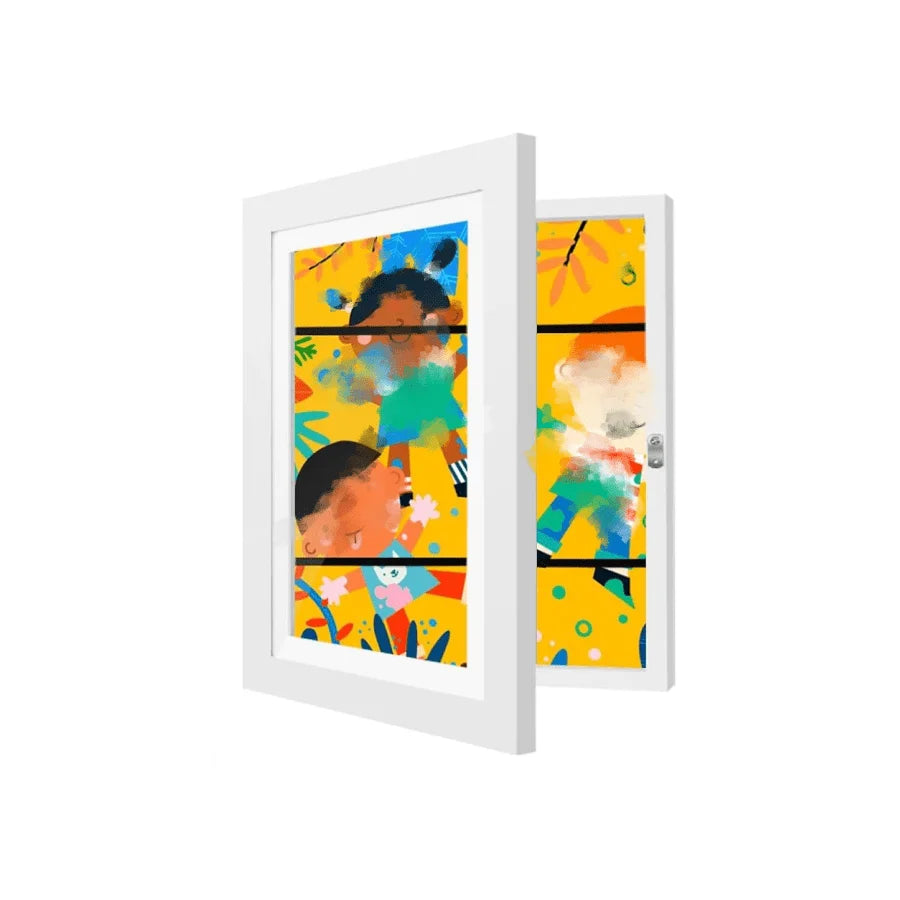 Magnetic Front Opening Art Display Frame For Kids Wall Decor