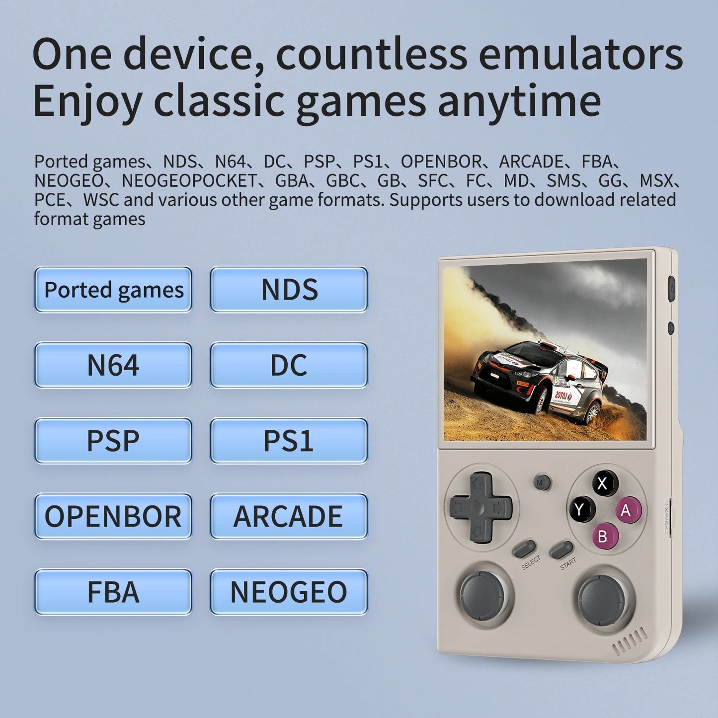 BATLEXP G350 Handheld Game Console IPS Screen Dual Joystick Linux System