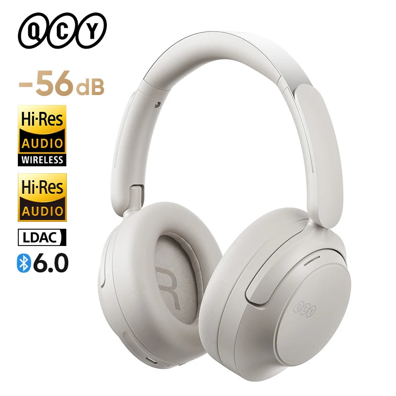 QCY H3S Over Ear Headphone HiRes LDAC Wireless ANC Earphone Bluetooth 6.0