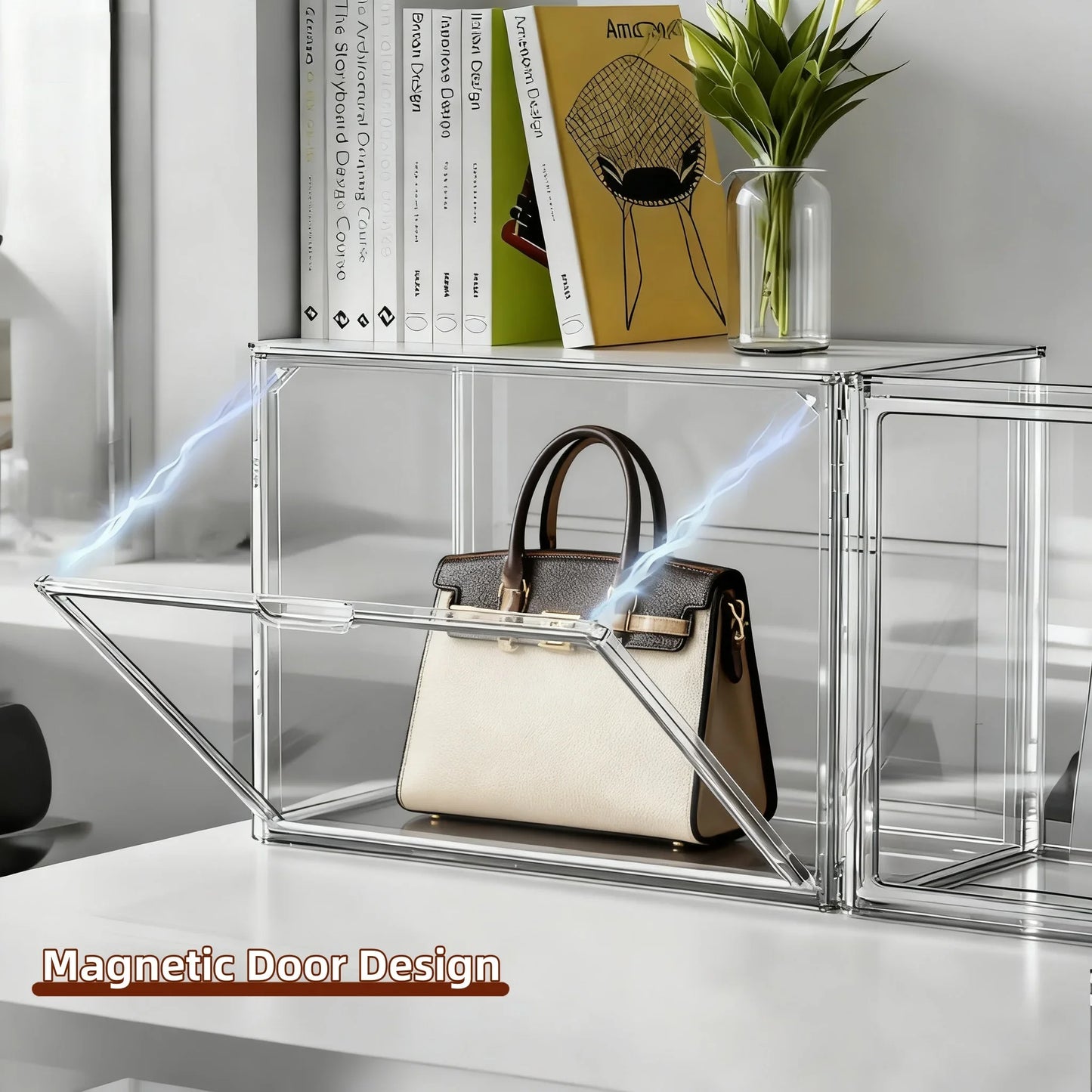 Clear Display Case Large Capacity Acrylic Organizer Box For Figures