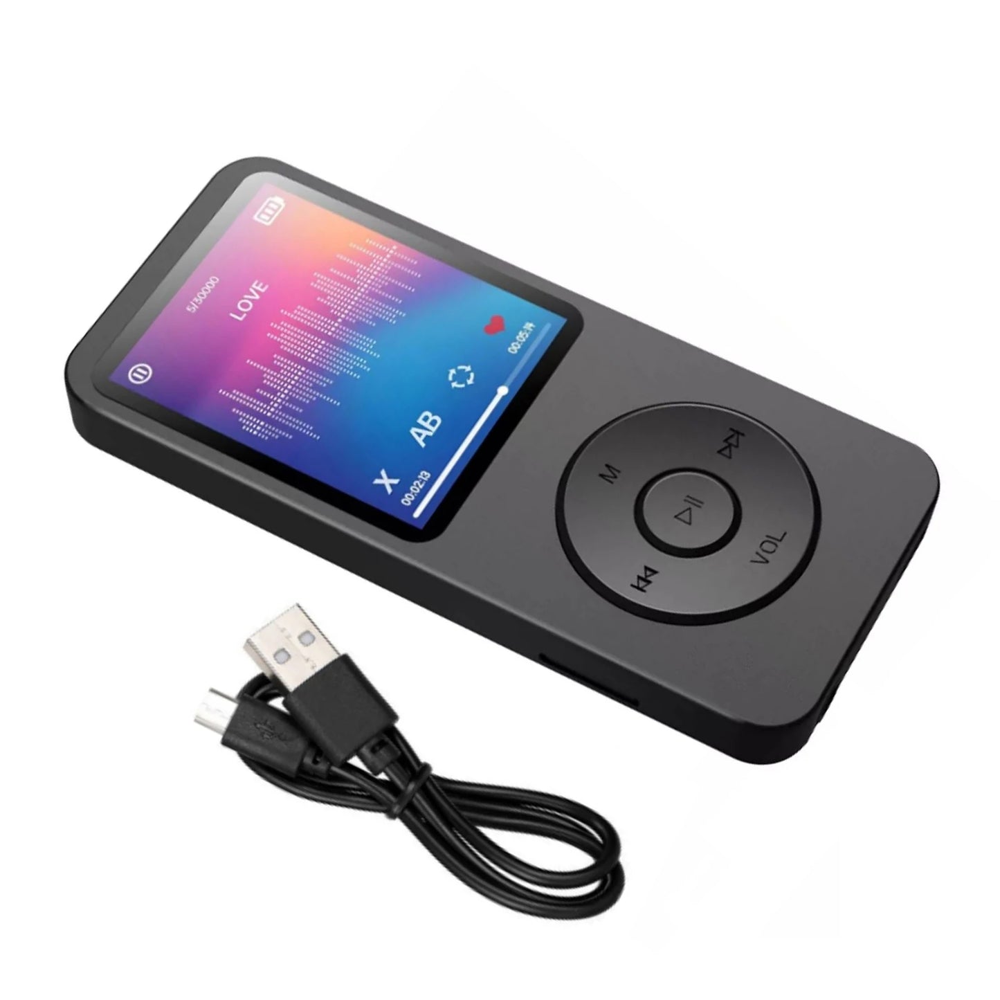 Portable Bluetooth 5.0 HiFi MP3 Player FM Radio Voice Recorder