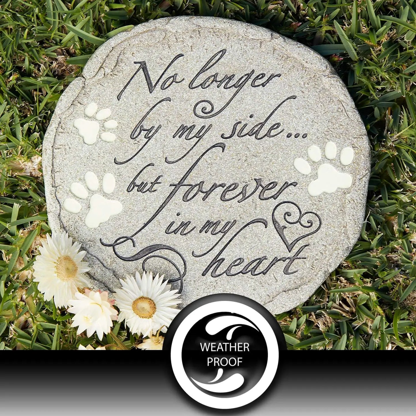Waterproof Weatherproof Pet Memorial Stone For Cats And Dogs
