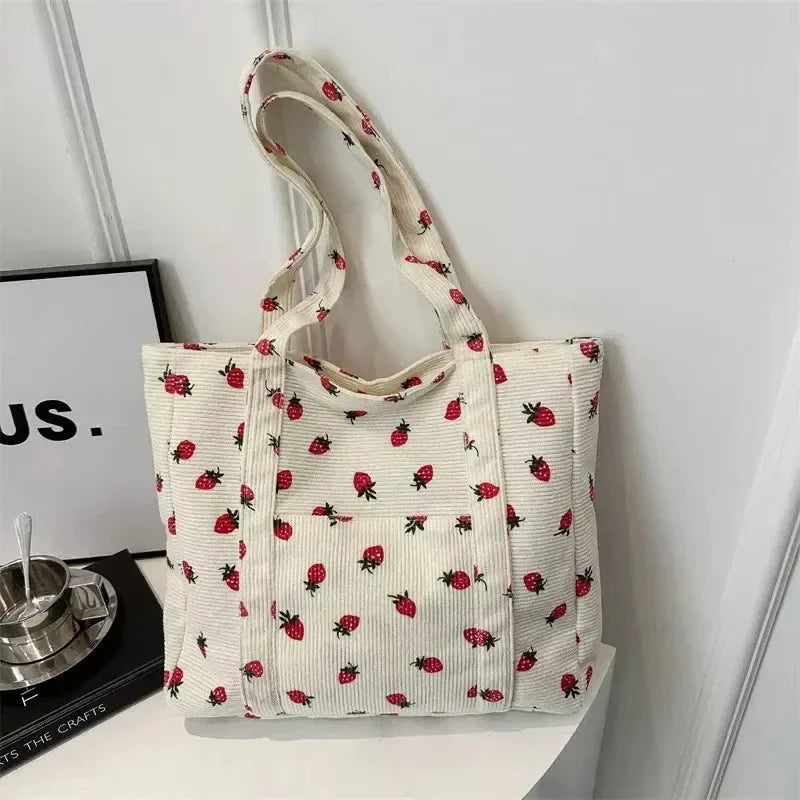 Women Polyester Bucket Bag Beach Fashion Tote Shoulder Handbag Versatile