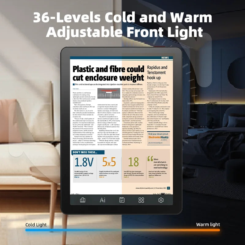 BIGME B6 Color E Ink Ereader With Front Light Android 14 OS