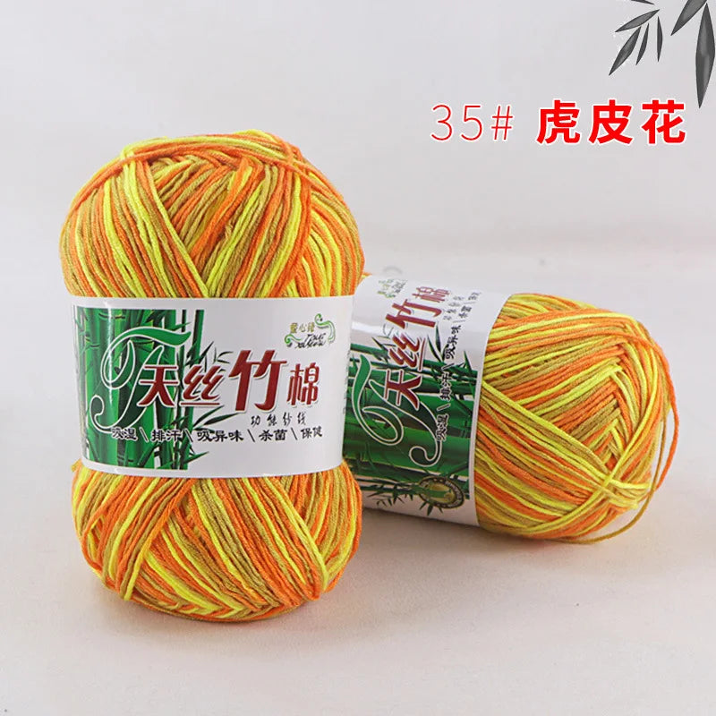 Cotton Bamboo Blend Yarn Hand Knitting Crochet DIY Sweater Dolls