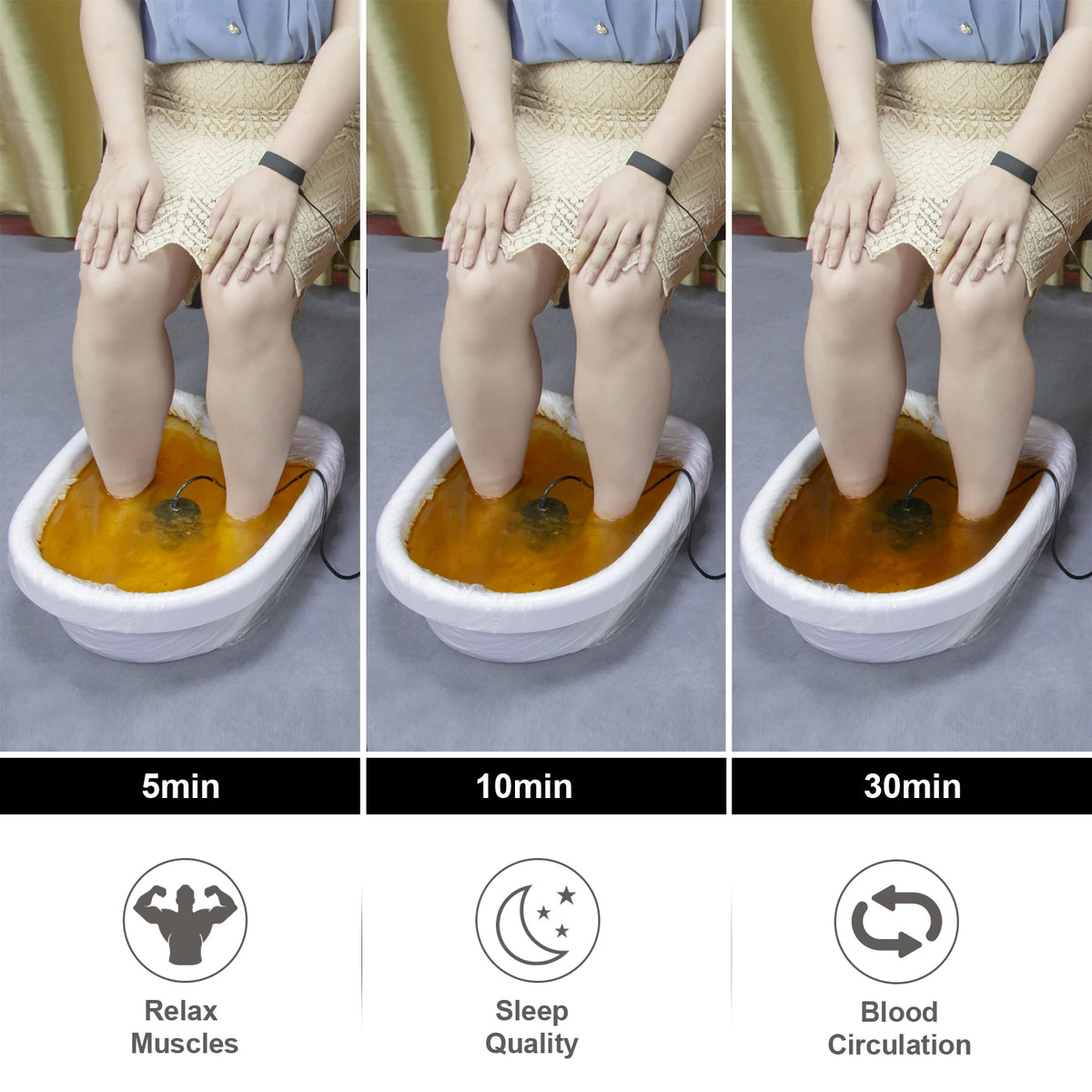 Dual Ionic Foot Bath And Infrared Heating Waist Detox Machine