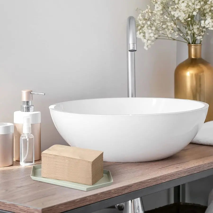 500 Packs Disposable Paper Napkins Bulk Bamboo Paper Towels Disposable Hand Towels for Bathroom Eco Unbleached Brown Dinner Napk