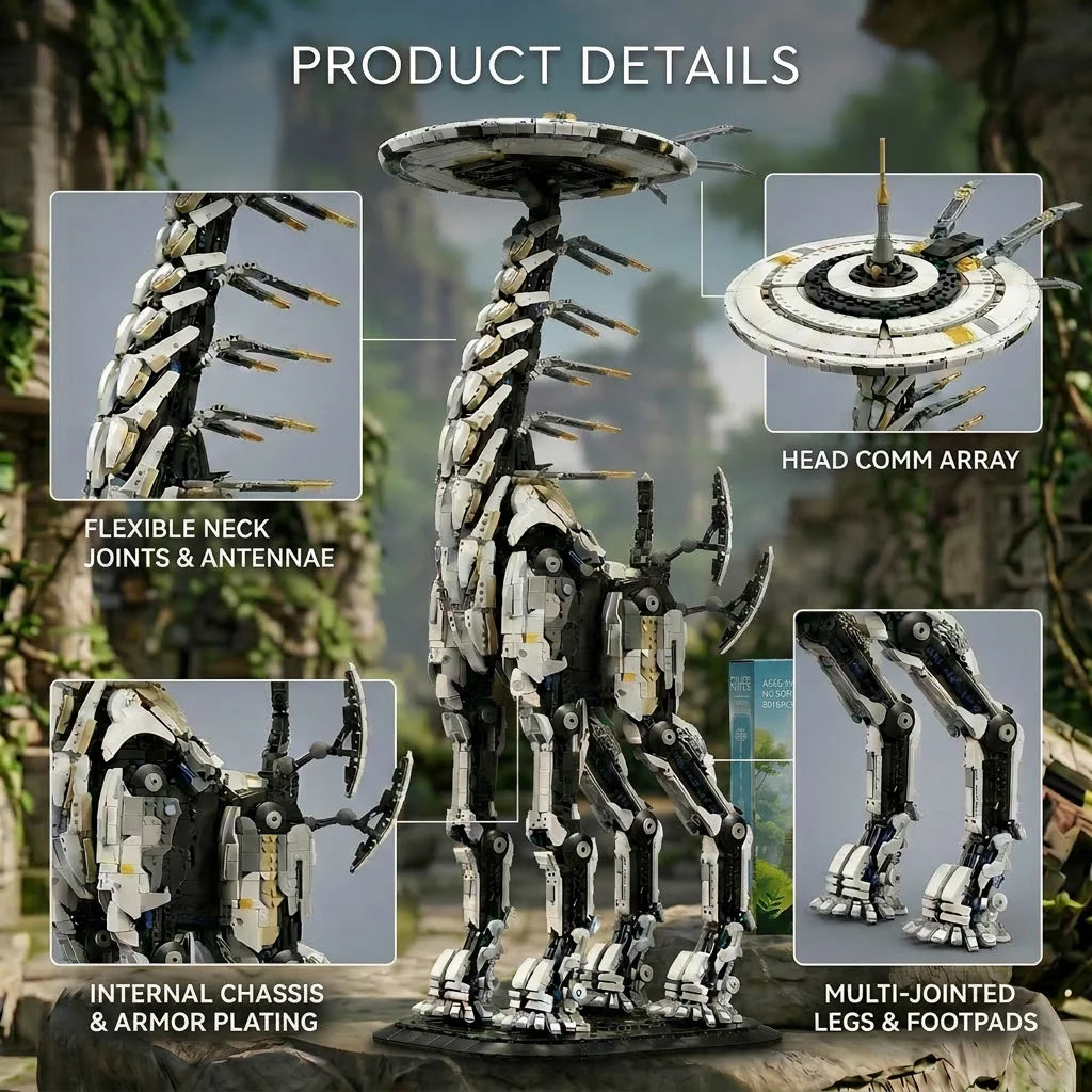 Barweer Dawned Horizon Giraffe Building Blocks Set Desktop Decoration