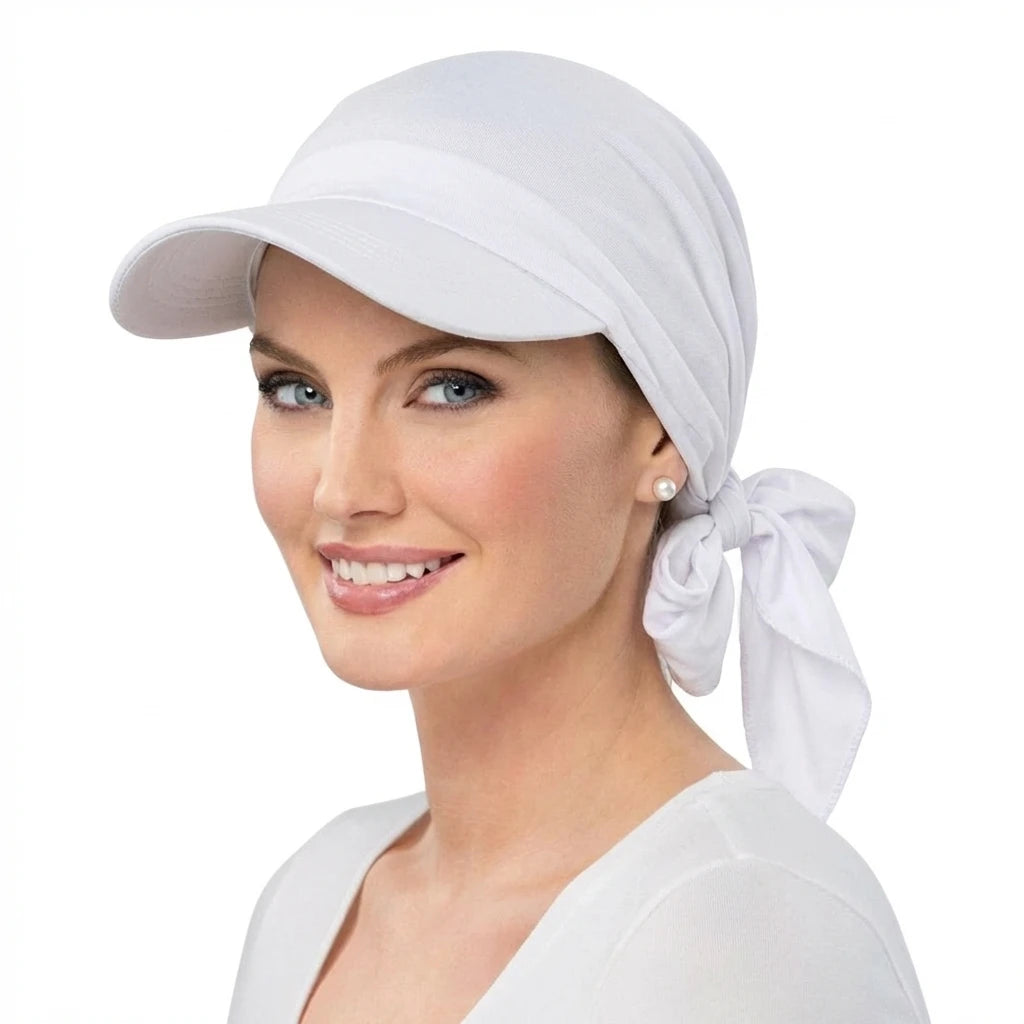 Women Turban Sun Hat With Brim Outdoor Casual Cap Style