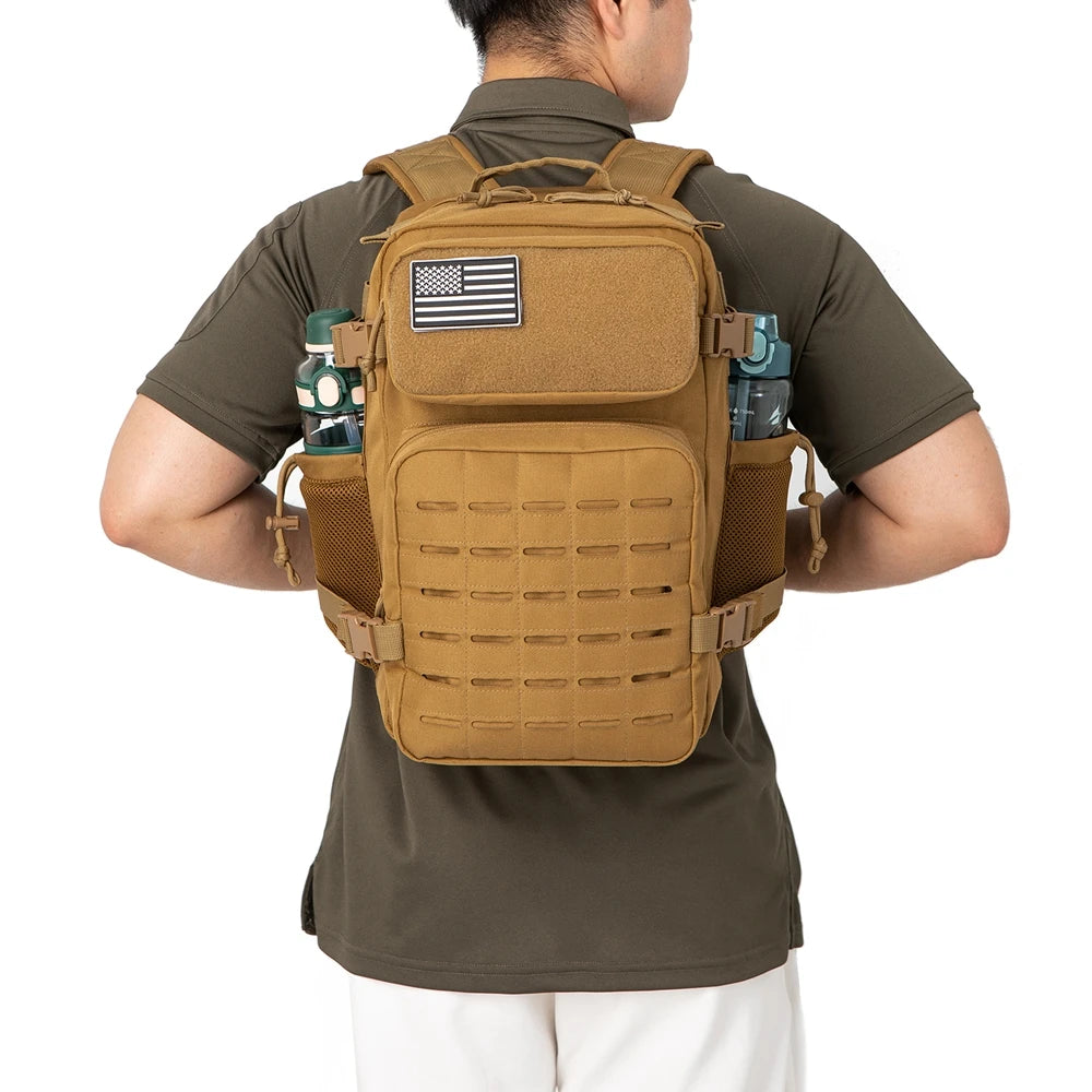 ReFire Gear Tactical Molle Bug Out Bag Dual Cup Holder