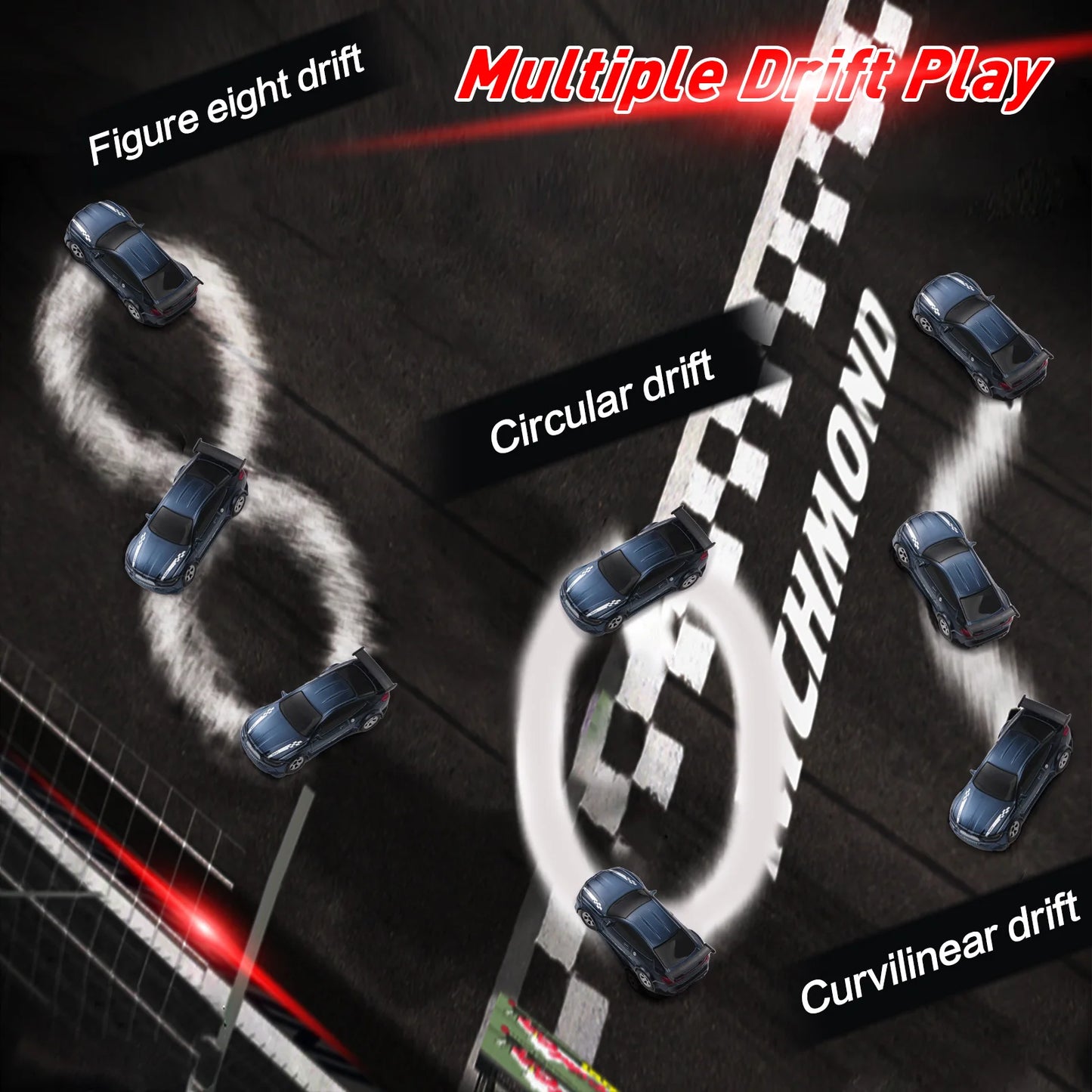 ANTSIR Remote Control Drift Car 4WD High Speed Toy
