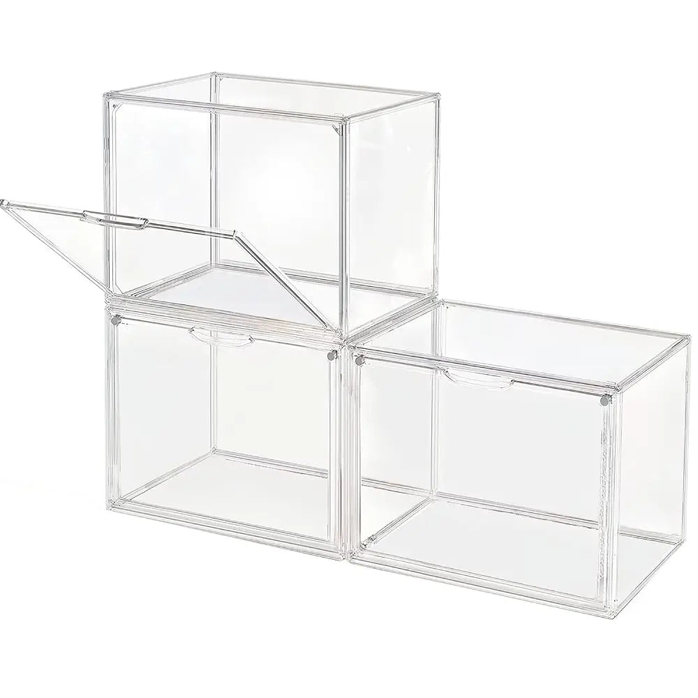 Clear Display Case Large Capacity Acrylic Organizer Box For Figures