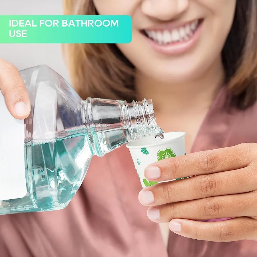 600 Pack Paper Cups 3oz Disposable Bathroom Cups for Mouthwash Cold Drinking Cups Ideal for Parties Picnics BBQs Travel and Eve