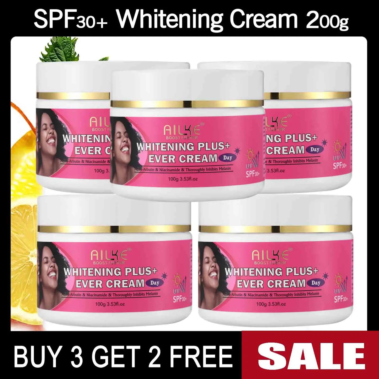 AILKE Natural Skin Brightening Set For Moisturizing And Whitening