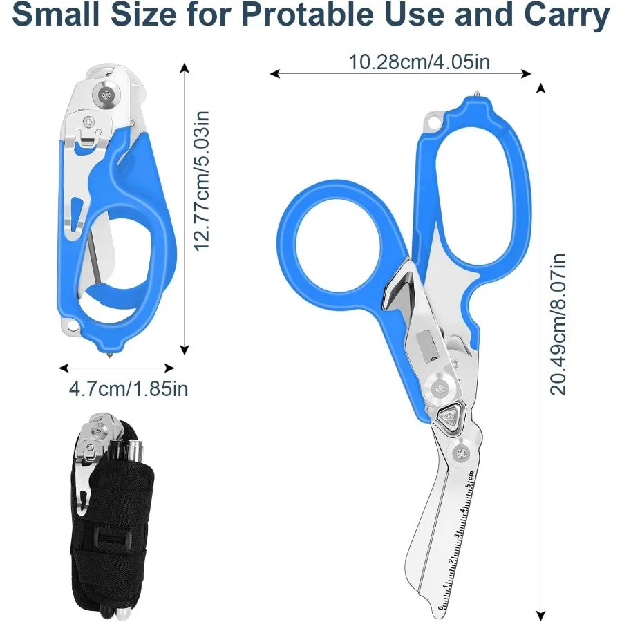 Six In One Emergency Response Shears Stainless Steel Trauma Shears