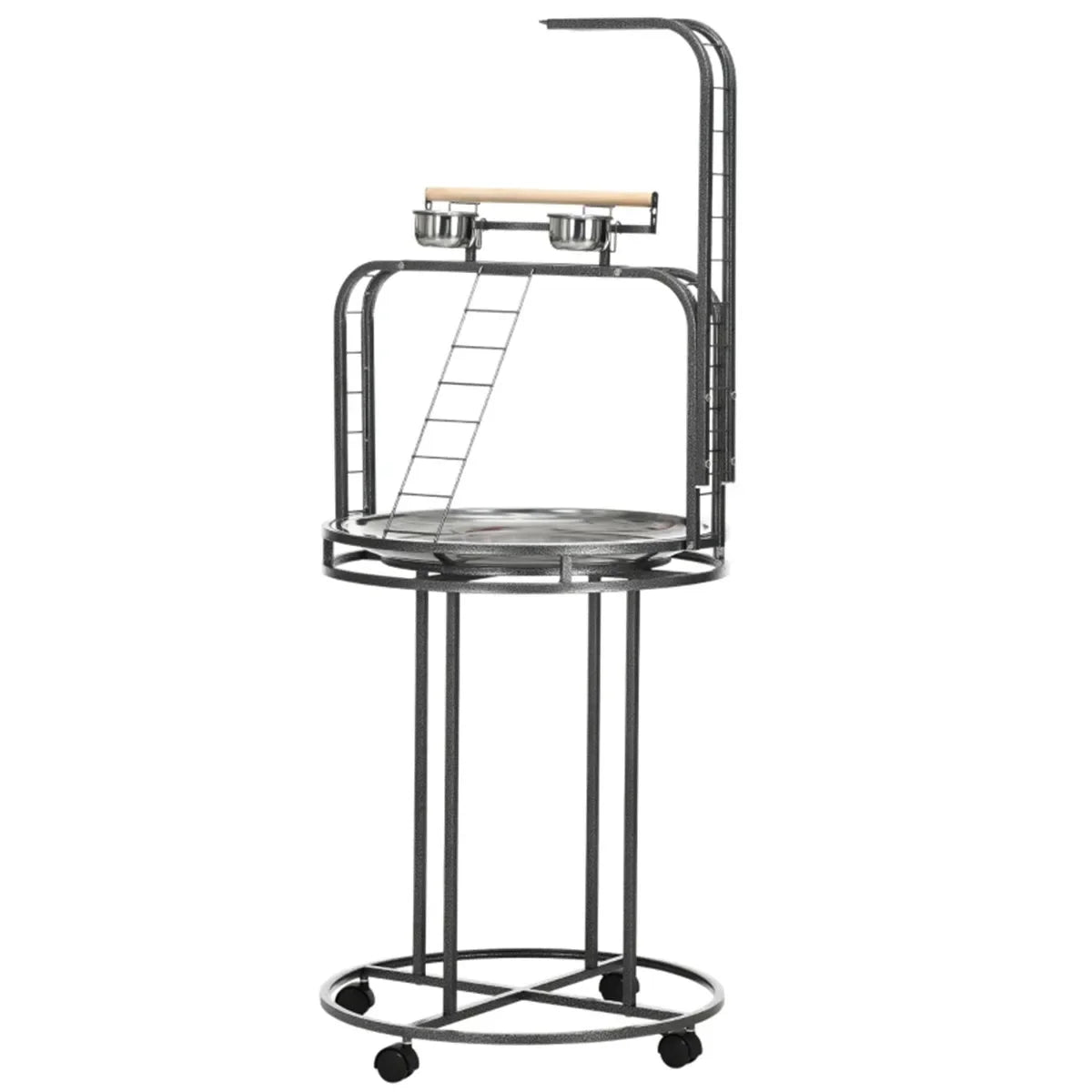 Large Bird Perch Stand With Toy Hook And Three Ladders