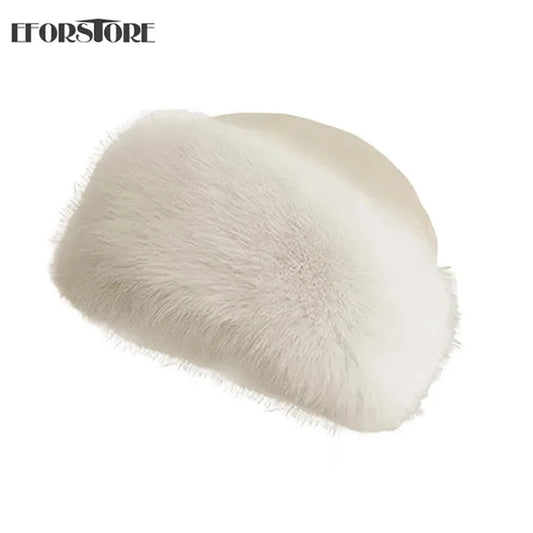 Warm Plush Beanie Hat For Winter Skiing And Outdoor Hiking