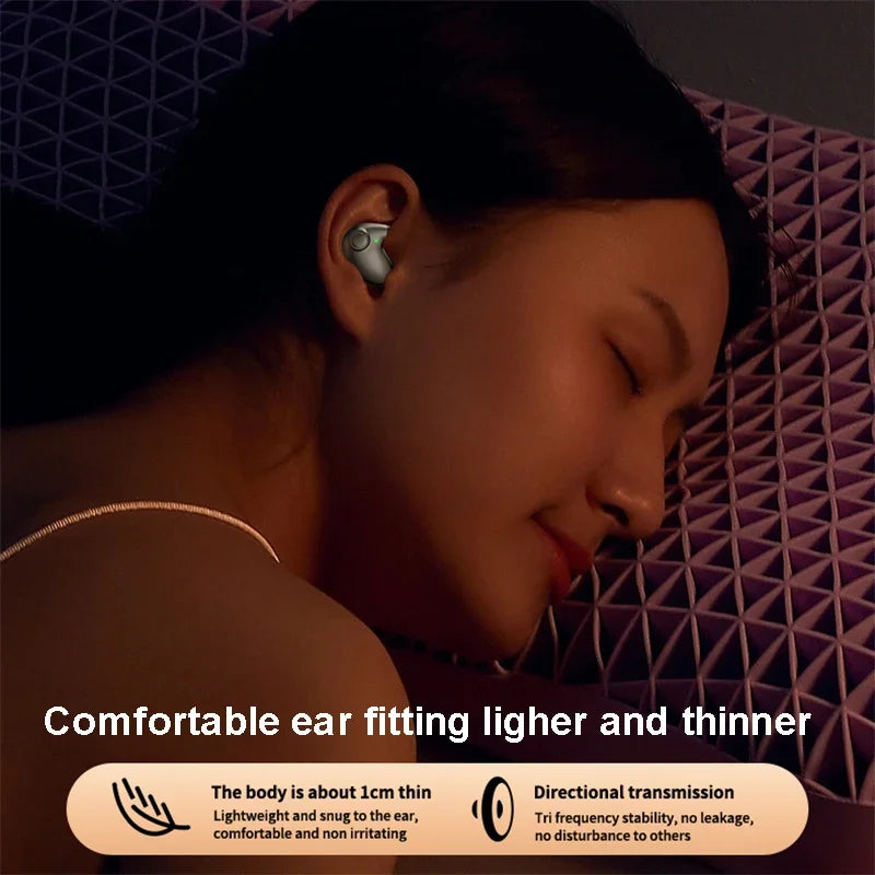 SHUKE Invisible Sleep Earphones Wireless Bluetooth Earbuds 5.3 Noise Reduction