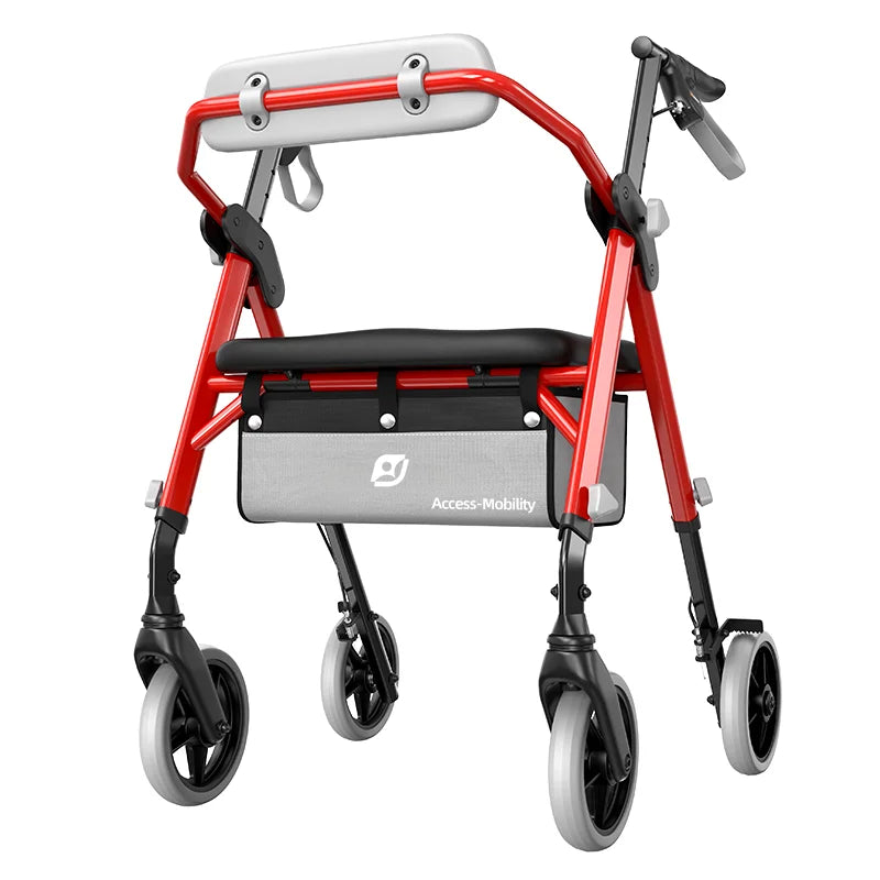 Maidesite Rollator Walker With Seat And Backrest For Seniors