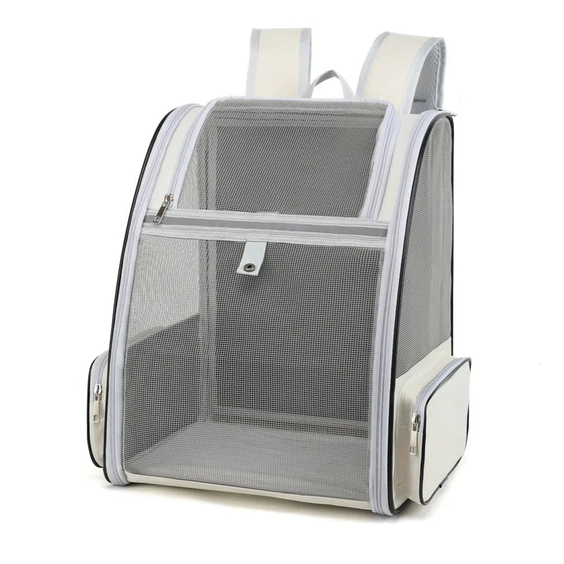 Pawstrip Cat Carrier Bag Outdoor Travel Backpack Breathable for Small Pets