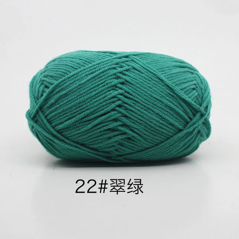 Milk Cotton 4 Ply Yarn For Crochet And Knitting Crafts