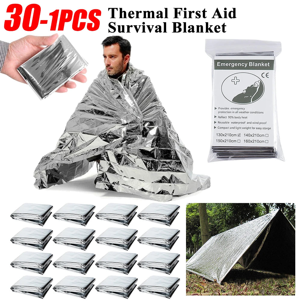 Yeston Emergency Rescue Thermal Blanket Outdoor Survival Kit